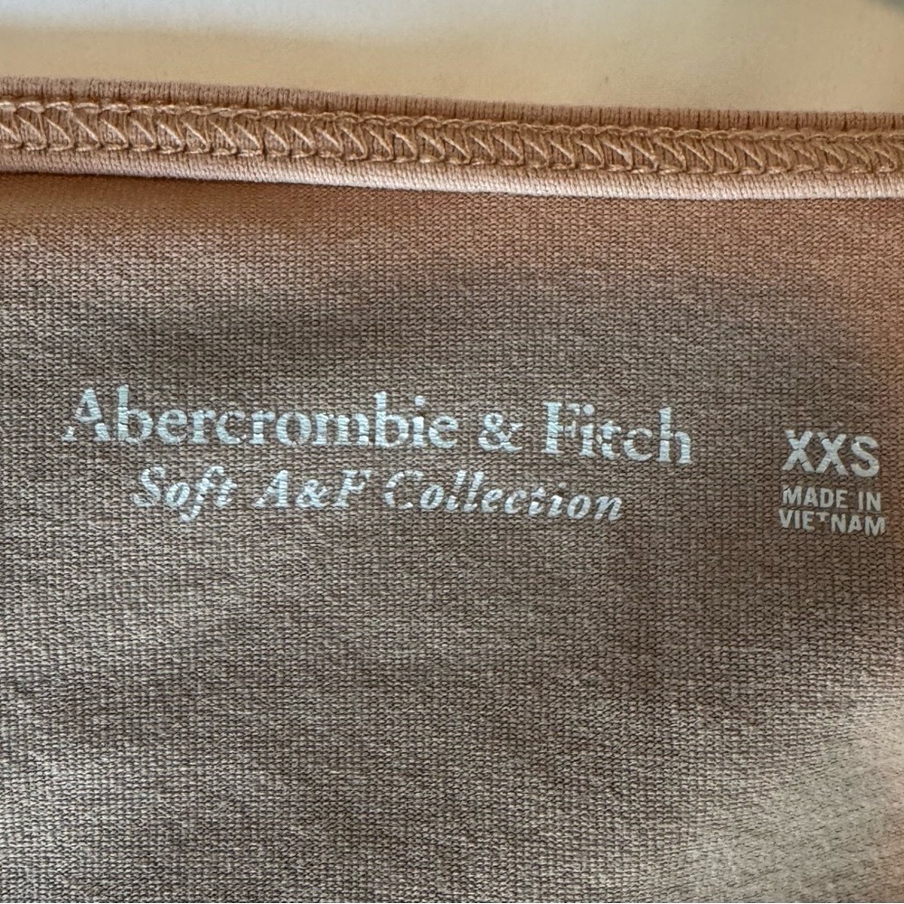 ABERCROMBIE & FITCH Tan Long Sleeve Bodysuit - Picture 2 of 3
